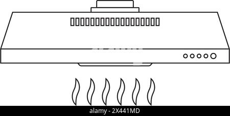 Kitchen smoke exhauster icon vector illustration symbol design Stock Vector