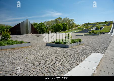Budapest, Hungary - April 13, 2024: Museum of Ethnography and 1956 Monument. Stock Photo