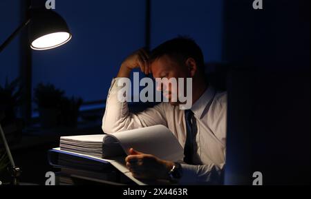 Concerned business person Stock Photo