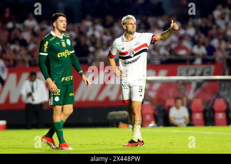 Sao Paulo, Brazil. 29th Apr, 2024. Calleri during the game between Sao Paulo x Palmeiras at Morumbis in Sao Paulo, Brazil (Fernando Roberto/SPP) Credit: SPP Sport Press Photo. /Alamy Live News Stock Photo