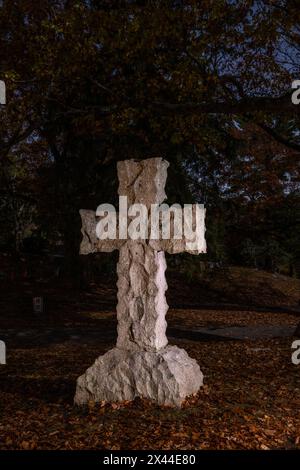 USA, Sleepy Hollow. Sleepy Hollow Cemetery (PR) Stock Photo