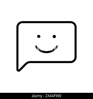 Positive feedback outline vector icon Stock Vector