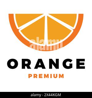 Orange Fruit Icon Vector Logo Template Illustration Design Stock Vector