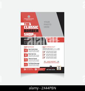 barber shop flyer Stock Vector