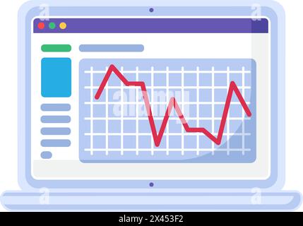 Heart cardiogram screen icon. Device for measuring activity of internal organs, medical stroked cartoon element for modern and retro design. Simple co Stock Vector