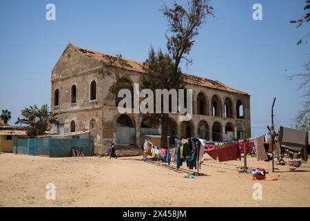 Goree, Senegal. 23rd Apr, 2024. © Nicolas Remene/Le Pictorium/MAXPPP - Goree 23/04/2024 Nicolas Remene/Le Pictorium - 23/04/2024 - Senegal/Dakar/Goree - Ancien hopital de Goree, le 23 avril 2024. - Valeurs ACtuelles out, no jdd, jdd out, RUSSIA OUT, NO RUSSIA #norussia/23/04/2024 - Senegal/Dakar/Goree island - Old Goree hospital, April 23, 2024. Credit: MAXPPP/Alamy Live News Stock Photo