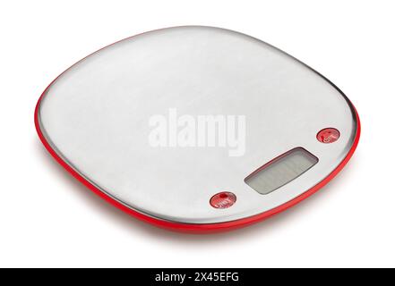 kitchen scales path isolated on white Stock Photo