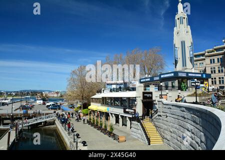 Information center in Victoria BC, Canada Stock Photo