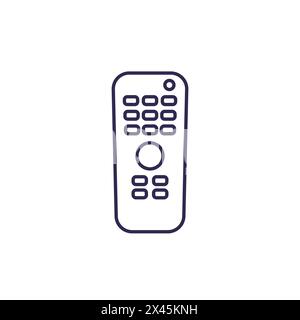 tv remote control, rc line icon Stock Vector