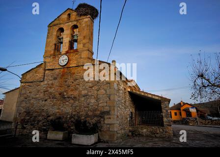 Church of San Andres in La Serna del Monte, Madrid, Spain Stock Photo