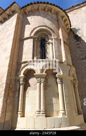 Segovia city, San Martin church (romanesque-mudejar, 12th century). Castilla y Leon, Spain. Stock Photo