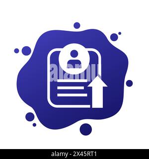 export personal data icon for web Stock Vector