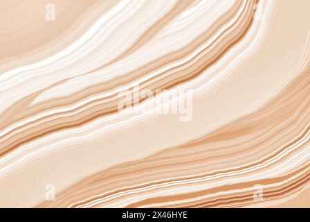close up of the ceamy peach color flowing abstract background Stock Photo