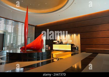 The luxury Conrad Tokyo hotel in Minato-ku, Tokyo JP Stock Photo