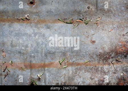 Abstarct background of rusted galvanized steel plate Stock Photo