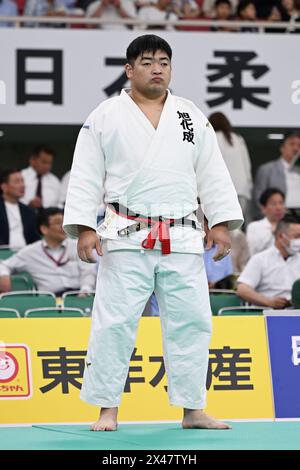 Edo Fireman Tokyo, Japan. 29th Apr, 2024. Men wearing festival jackets stand by ...