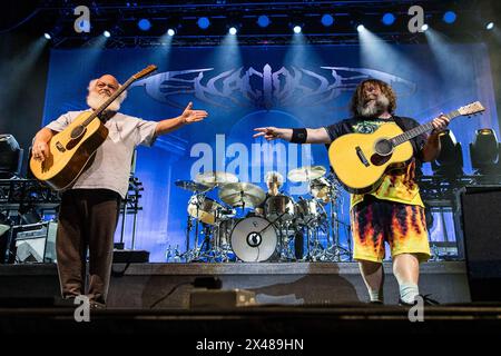 Tenacious D playing live in Oslo on 30 April 2024 on the Spicy Meatballs Tour Stock Photo