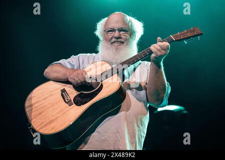 Kyle Gass of Tenacious D playing live in Oslo on 30 April 2024 on the Spicy Meatballs Tour Stock Photo