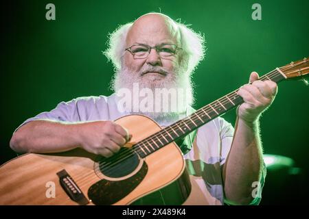 Kyle Gass of Tenacious D playing live in Oslo on 30 April 2024 on the Spicy Meatballs Tour Stock Photo