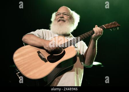 Kyle Gass of Tenacious D playing live in Oslo on 30 April 2024 on the Spicy Meatballs Tour Stock Photo