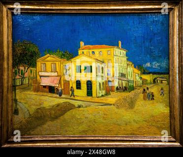 The Yellow House at the Van Gogh Museum in Amsterdam, Netherlands. Stock Photo