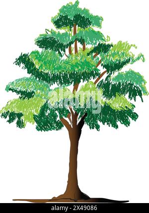 A big tree Stock Vector