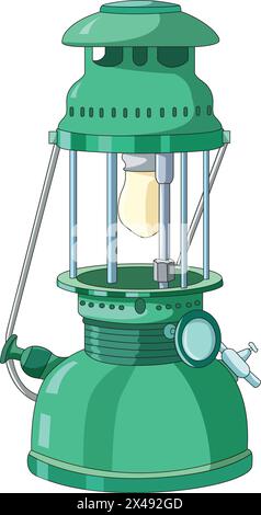 Kerosene lamp Stock Vector
