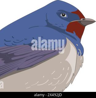 Kingfisher beak Stock Vector
