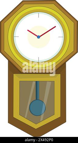 Pendulum clock Stock Vector