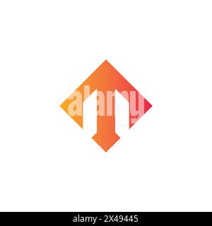 TM Logo Simple Modern Design. Letter M Logo Stock Vector