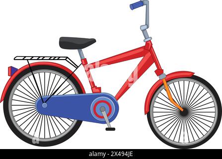 A red bicycle Stock Vector