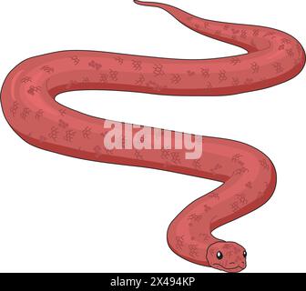 A snake slithering Stock Vector