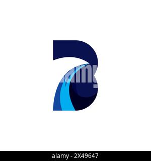 B Abstract Logo Simple Design. Letter B Icon Stock Vector