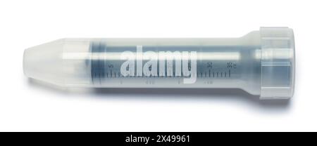 Syringe in Case Cut Out on White. Stock Photo