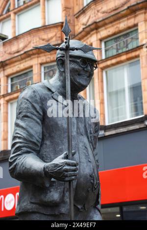 Statue of Dr Fred Dibnah MBE in Bolton Lancashire Stock Photo