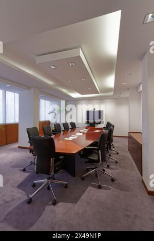 Italy, corporate business meeting room Stock Photo