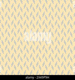 Stripes seamless pattern on beige background. Fashion goose foot simple vector art. Different size elements for childish cloth. Vector endless texture Stock Vector