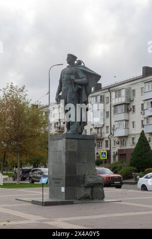 Novorossiysk, Russia - 22 August 2023 Monument to the Unknown Sailor Black Sea port Novorossiysk. Stock Photo