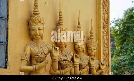 Mongkol Serei Kien Khleang Pagoda in Phom Penh in Cambodia Stock Photo