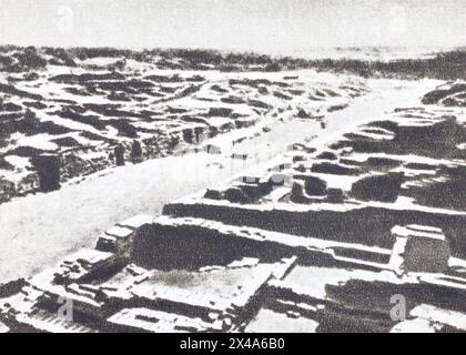 Street in Mohenjo-Daro. Photos from the first half of the 20th century. Stock Photo