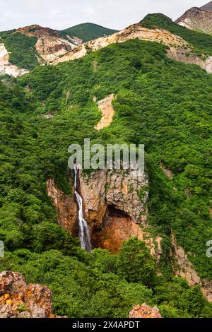 Kaerazu Fall, Kaerazu waterfall, Mount Zao, Komakusadaira Observatory, Zao echo line(road), Zao machi(town), Miyagi, Tohoku, Japan, East Asia, Asia Stock Photo