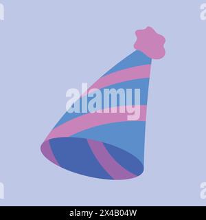 Birthday Party Hat Vector Icon. Party Hat Illustration Vector. Party Celebration Icon Stock Vector