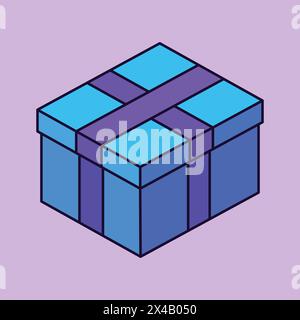 Birthday Party Gift Vector Icon. Party Gift and Present Icon. Party Celebration Gift box icon Stock Vector