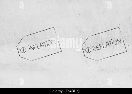 reverse Inflation and fix the cost of living conceptual image, price ...