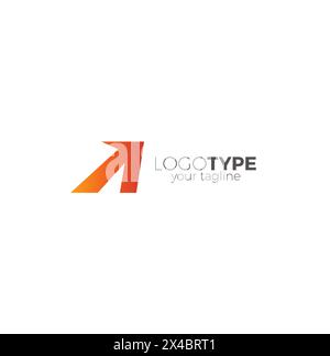 Letter A Arrow Logo. A Icon Vector Stock Vector