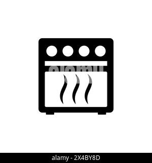 Stove flat vector icon. Simple solid symbol isolated on white background. Stove sign design template for web and mobile UI element Stock Vector
