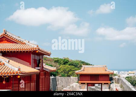 Shurijo Castle in Naha, Okinawa, Japan Stock Photo