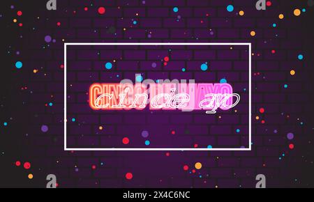 Cinco de Mayo Festival vector illustration. Happy carnival vector template for banner, card, background. Stock Vector