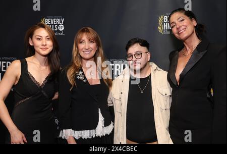 HOLLYWOOD, CA - May 1: Diana Lu, Jane Seymour, Zach Barack, Alicia Coppola, at Opening Night Of 24th Annual Beverly Hills Film Festival at TCL Chinese 6 Theatres in Hollywood, California, on May 1, 2024. Credit : Faye Sadou/MediaPunch Stock Photo