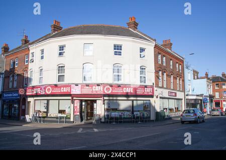 Retail outlets in Dovercourt, Harwich, Essex in the United Kingdom Stock Photo